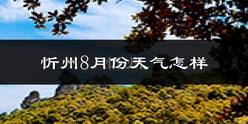 忻州市8月份天气如何?很热吗?