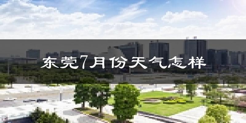 东莞市7月份天气如何?很热吗?