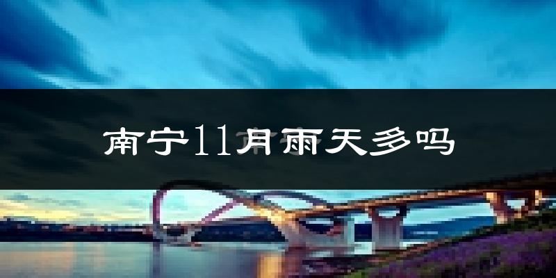 南宁11月雨天多吗?